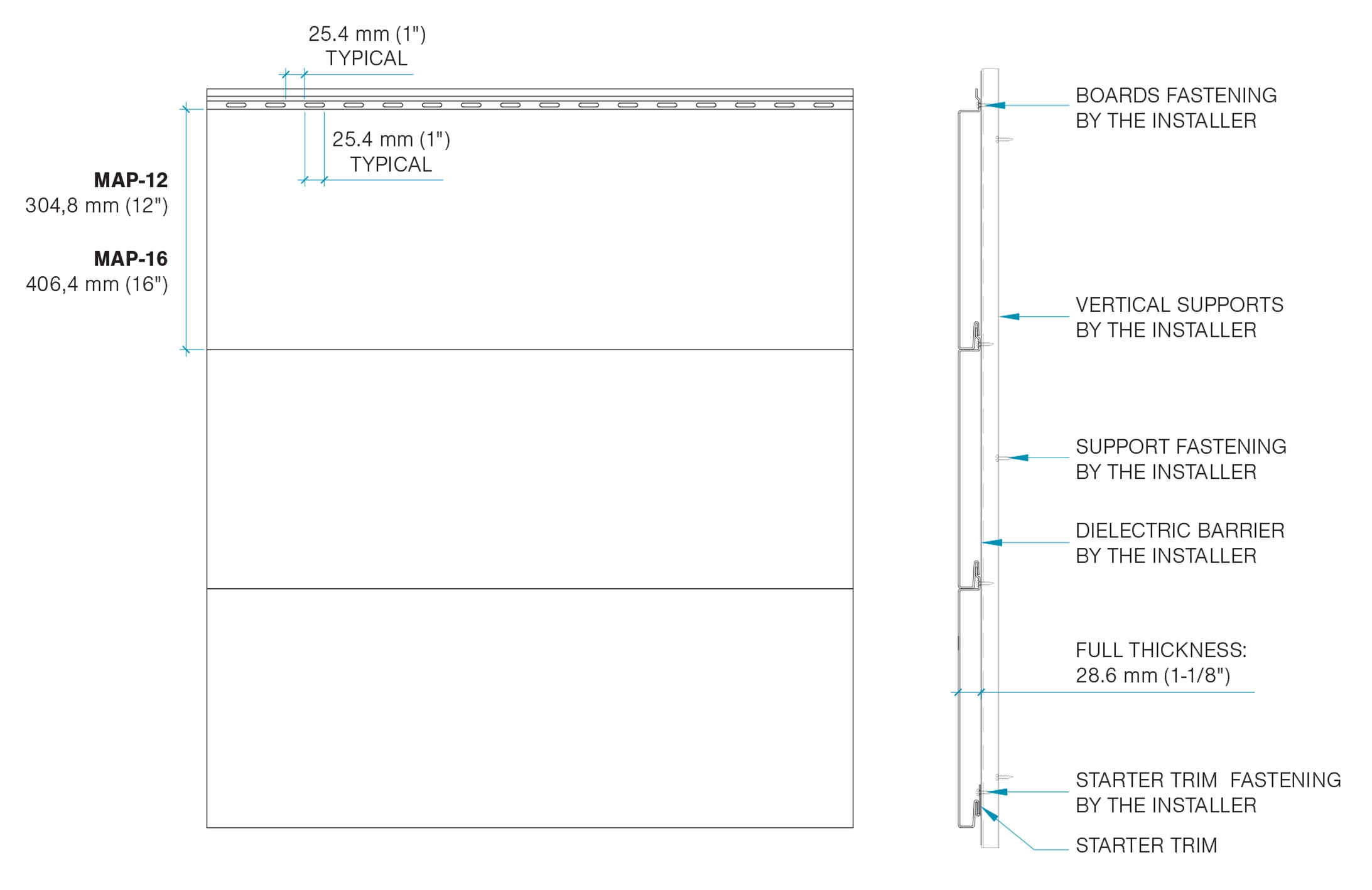 Aluminum Plate Board Plank App 12 App 16 Profile Shape 03