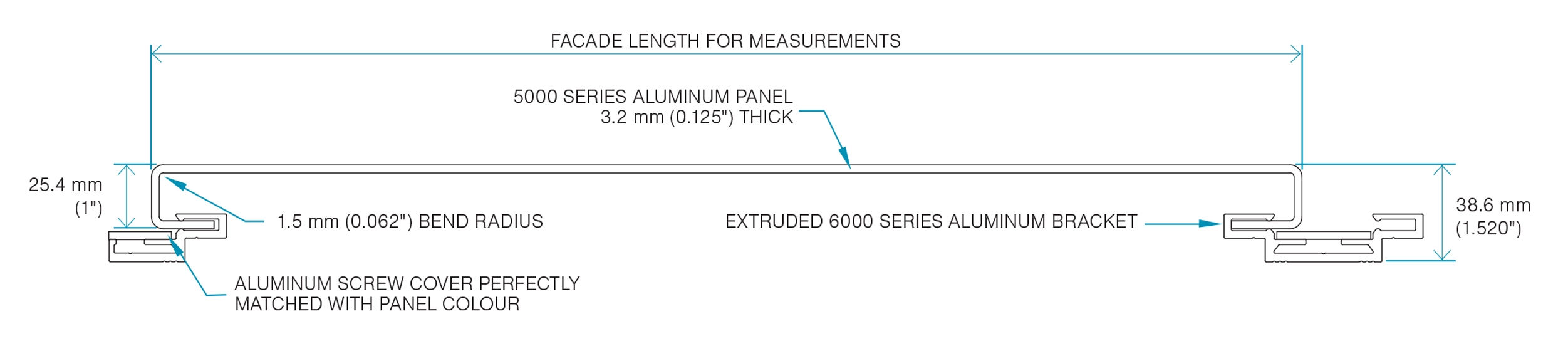 Aluminum Plate Panel App 02 Profile Shape 03