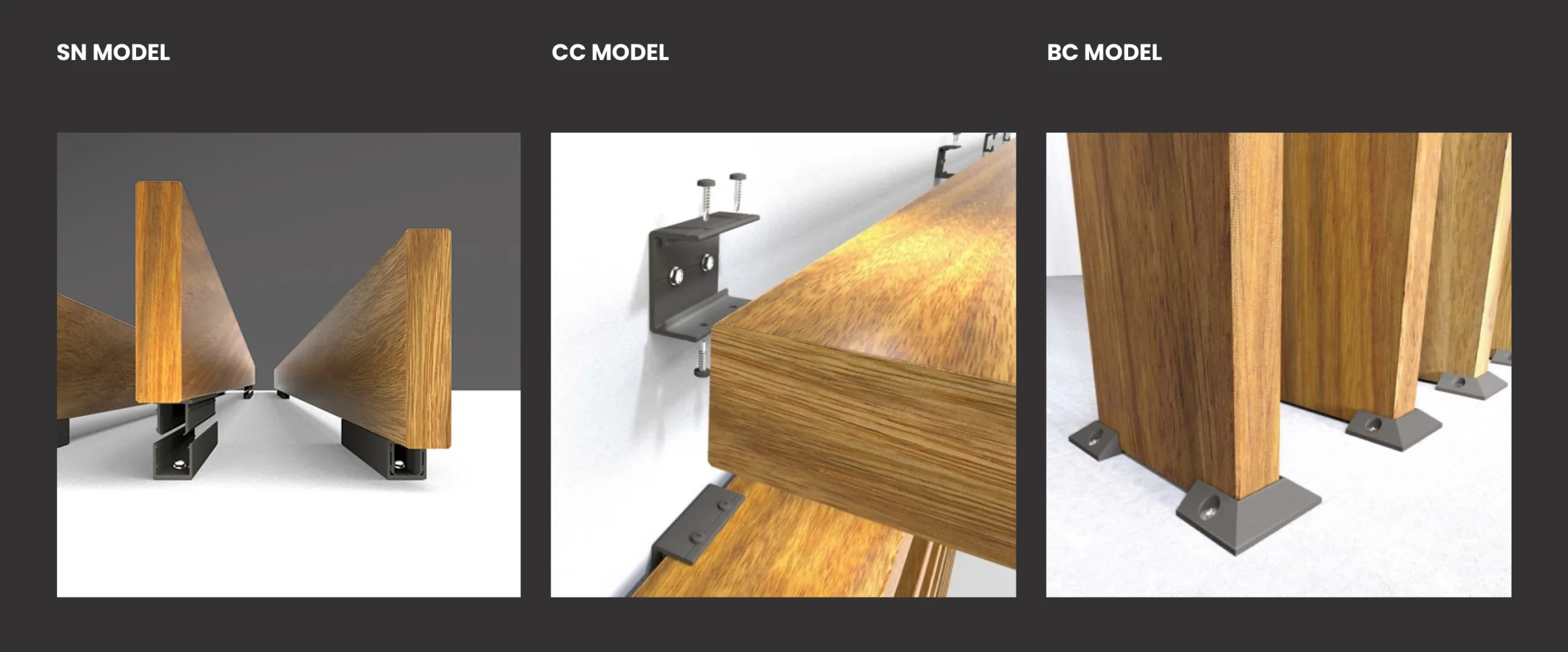 Architectural Aluminum Batten Privacy Screen Louver Bracket Types