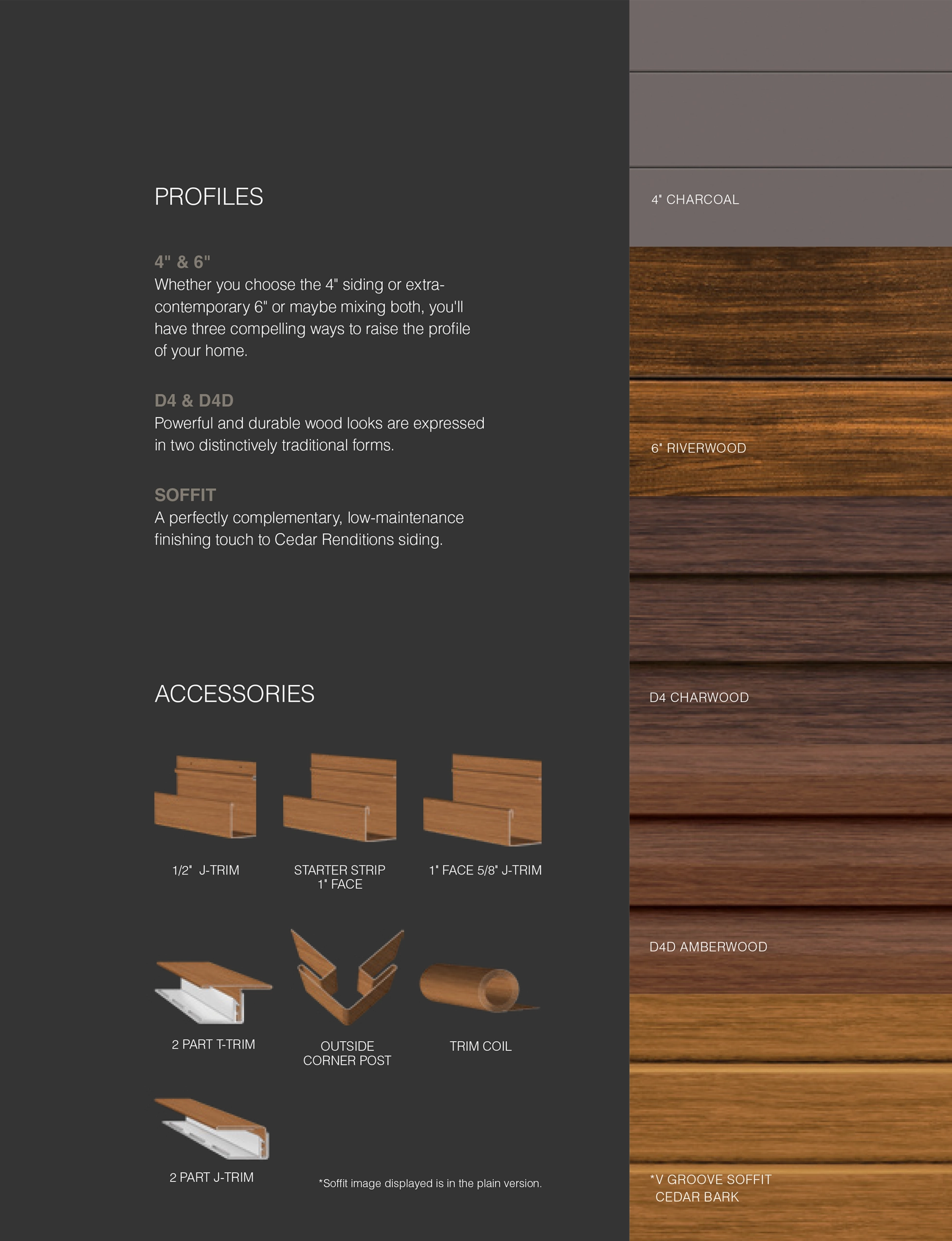 Cedar Rendition Cost Effective Aluminum Siding Soffit Profiles Accessories