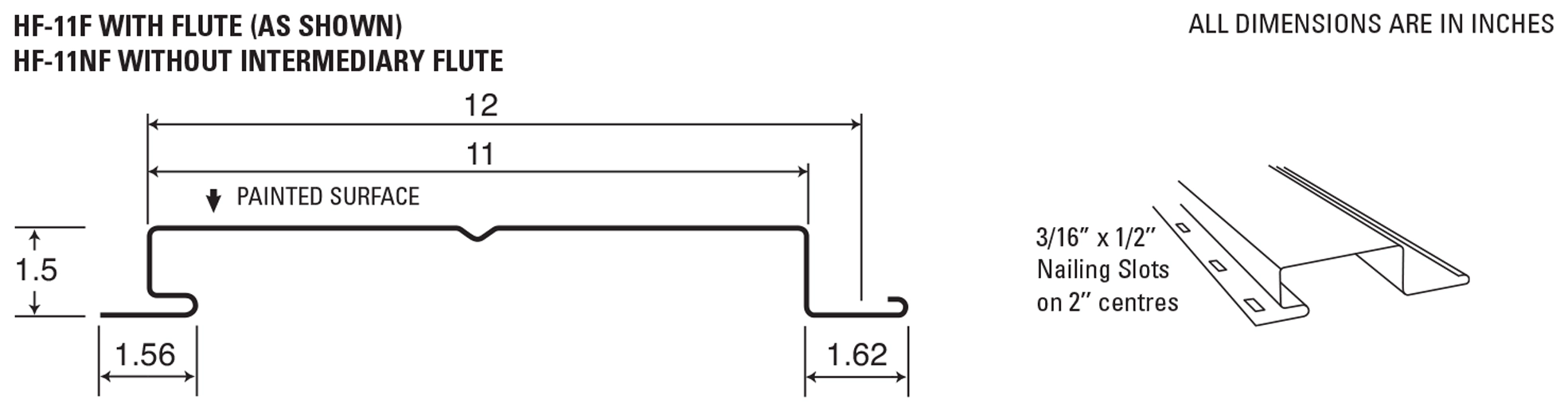 Hf 11 Hidden Concealed Fastening System Steel Siding And Soffit Panels Profile