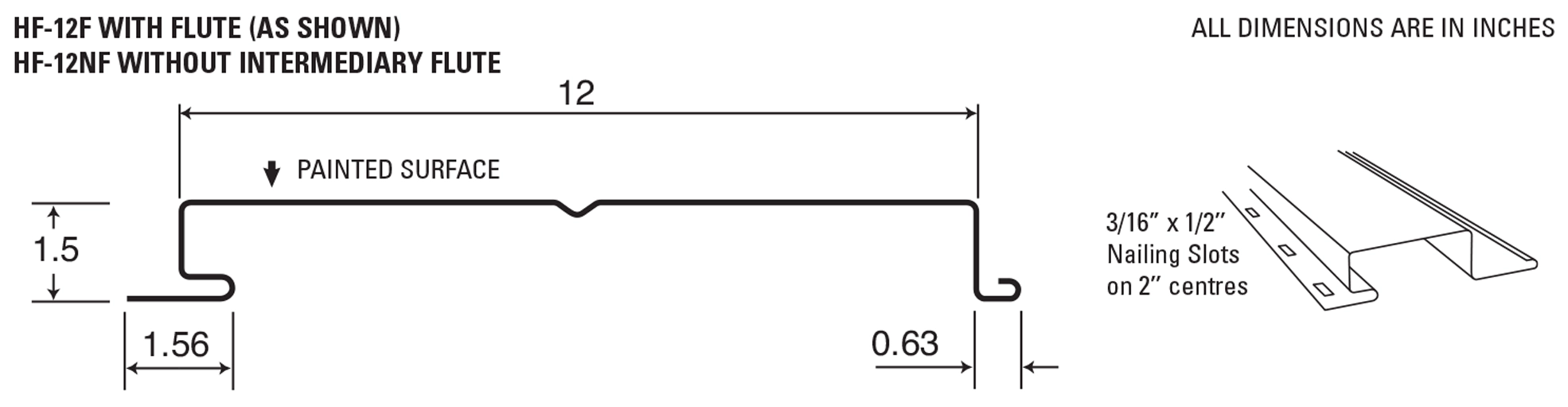 Hf 12 Hidden Concealed Fastening System Steel Siding And Soffit Panels Profile