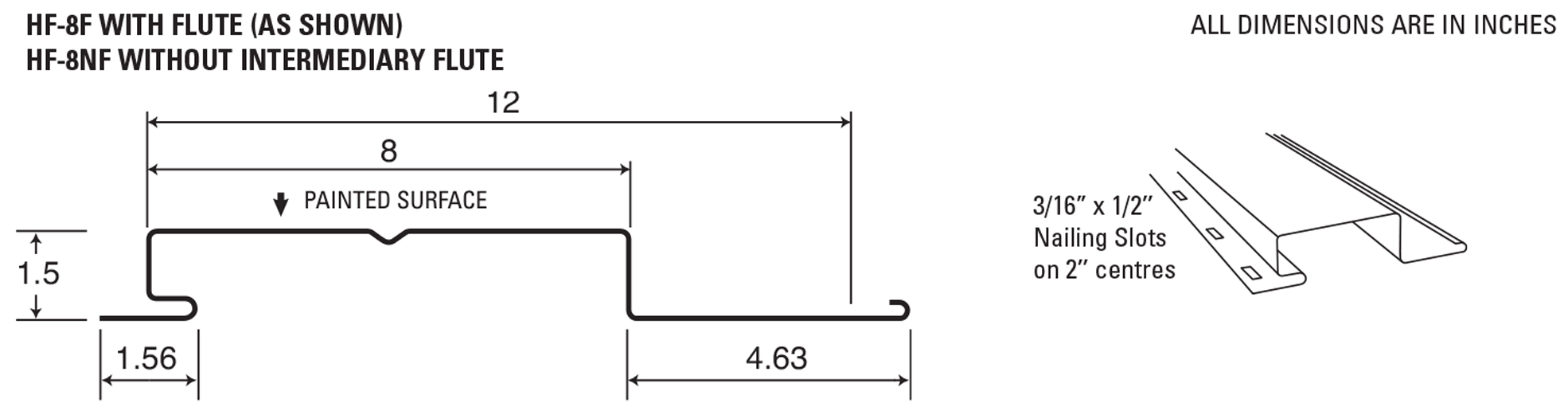 Hf 8 Hidden Concealed Fastening System Steel Siding And Soffit Panels Profile