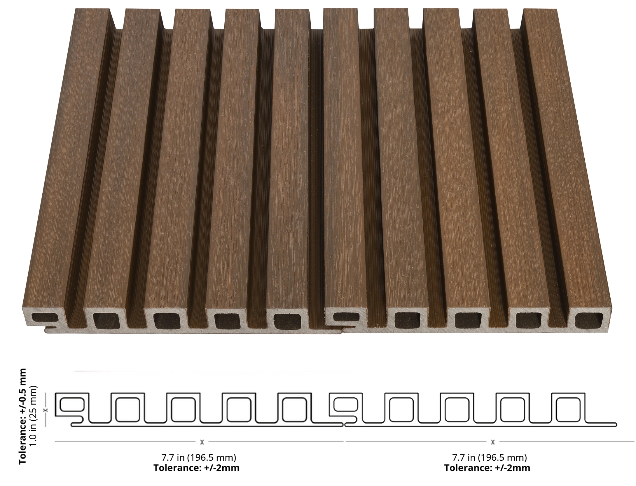 Wpc Wood Plastic Composit Siding And Soffit Profile 01 Detail Photo 01